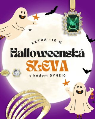 🎃 Halloweenská sleva -10 %! 👻 Oslavte Halloween s extra slevou 10 % na všechny zlaté šperky s kódem DYNE10 – platí i na...