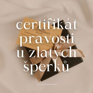 💎 Každý šperk s certifikátem pravosti 💎 Naše šperky nejsou jen krásné, ale i ověřené a pravé. Ke každému zakoupenému...