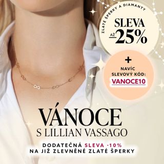 Vánoce se blíží ✨🎁🎄 Dopřejte si kouzlo Vánoc s extra slevou 10 % na již zlevněné zlaté šperky – stačí zadat kód VANOCE10....